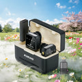 Dealsforyoudays！Kukiho Wireless Lavalier Microphone for Iphone Ipad Android with Charging Case Audio Smartphone Audio Smartphone