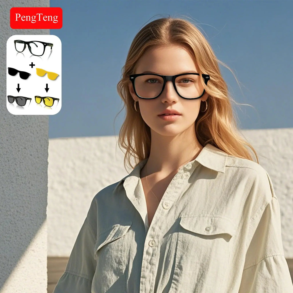 E13 Smart Glasses | Surround Stereo Hi-Fi Sound, Voice Call Answer, Music Playback, Fast Bluetooth Pairing, Large Capacity Battery & Long Battery Life, Ideal Gift for Father'S Day, Suitable for Home, Work, Commute, Travel & Outdoor Sports #Global Picks