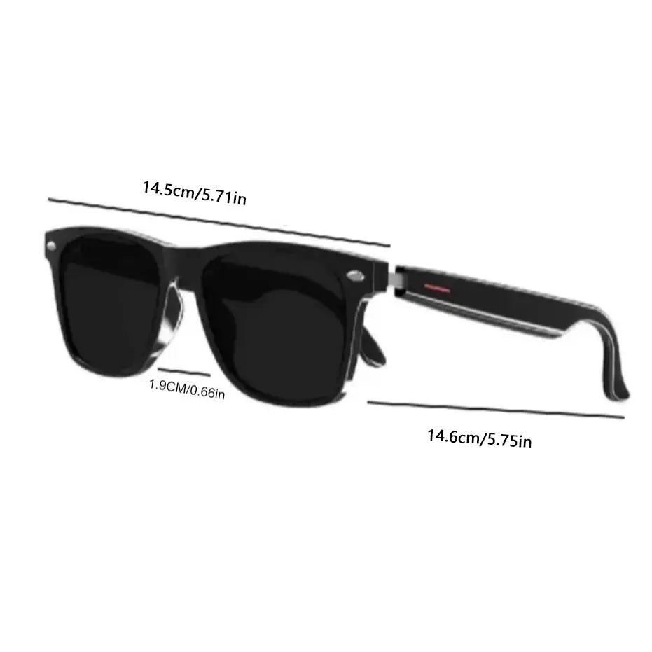E13 Smart Glasses | Surround Stereo Hi-Fi Sound, Voice Call Answer, Music Playback, Fast Bluetooth Pairing, Large Capacity Battery & Long Battery Life, Ideal Gift for Father'S Day, Suitable for Home, Work, Commute, Travel & Outdoor Sports #Global Picks