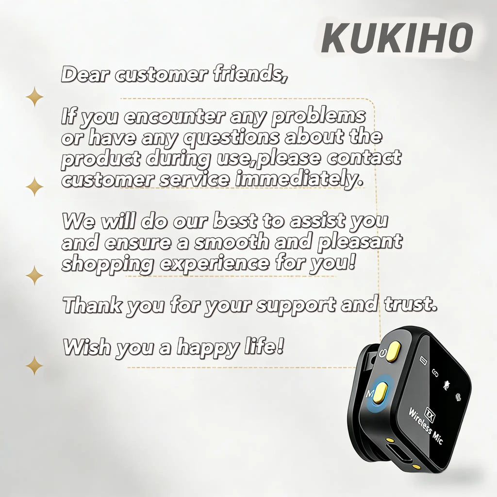 Dealsforyoudays！Kukiho Wireless Lavalier Microphone for Iphone Ipad Android with Charging Case Audio Smartphone Audio Smartphone