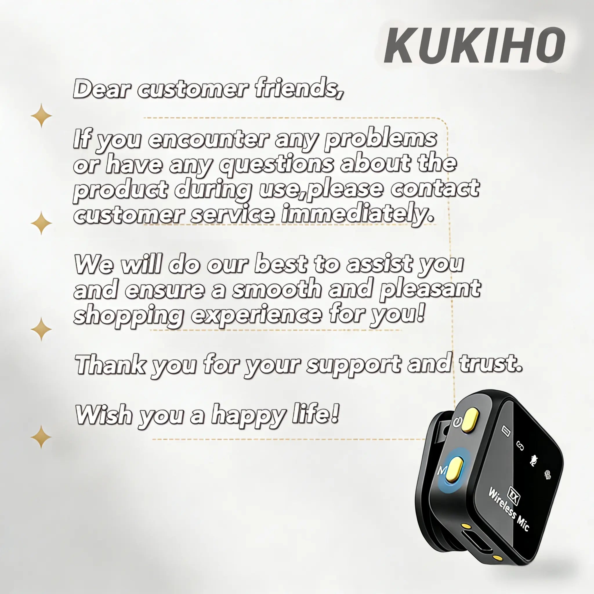 Dealsforyoudays！Kukiho Wireless Lavalier Microphone for Iphone Ipad Android with Charging Case Audio Smartphone Audio Smartphone