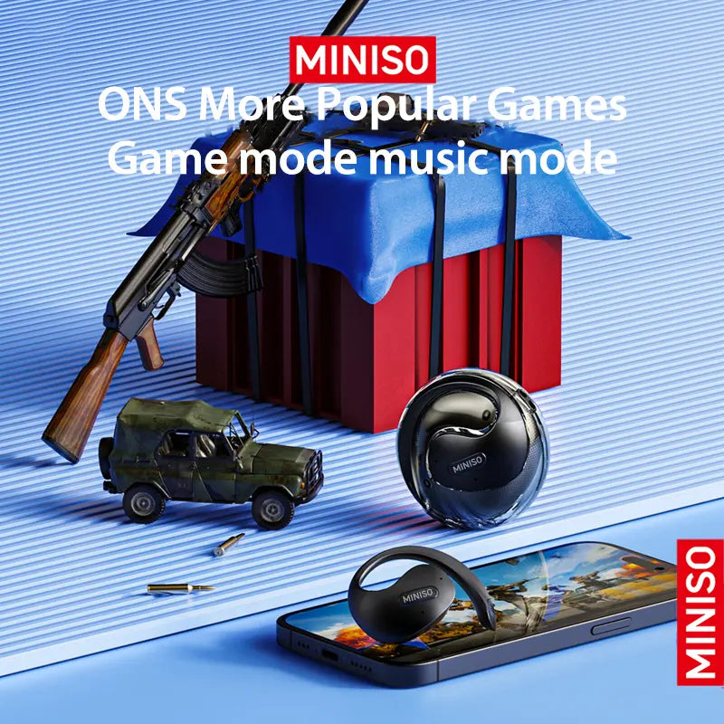 MINISO X15 Pro Earphone Wireless Bluetooth 5.4 OWS Waterproof Sport Headsets Noise Reduction Headphones with Mic