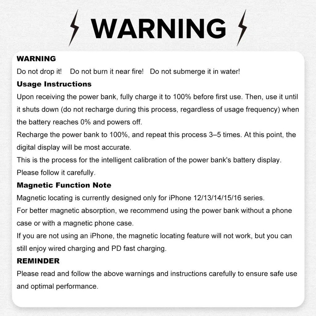 Magnetic Portable Wireless Fast Charger, 10000Mah Smart Mobile Power Power Bank Wireless Battery Pack, 22.5 W PD Quick Charge with LED Display, Compatible with Iphone Series Travel Power Bank #GLOBAL PICKS