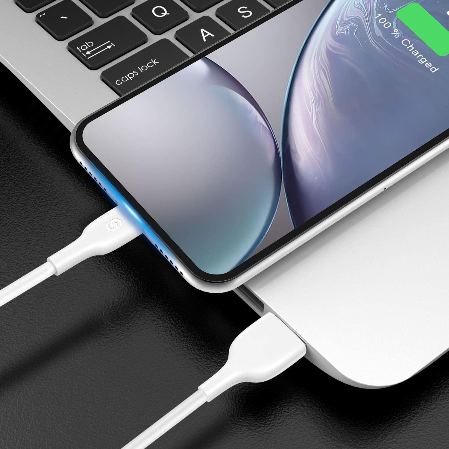 Iphone Charger Lightning Cable - 3.3Ft [Apple Mfi Certified] Fast Charging & Syncing Apple Charger Cord for Iphone 11 XS Max XR X 8 plus 7 plus 6S 6 plus Se 5, Ipad Ipod - White
