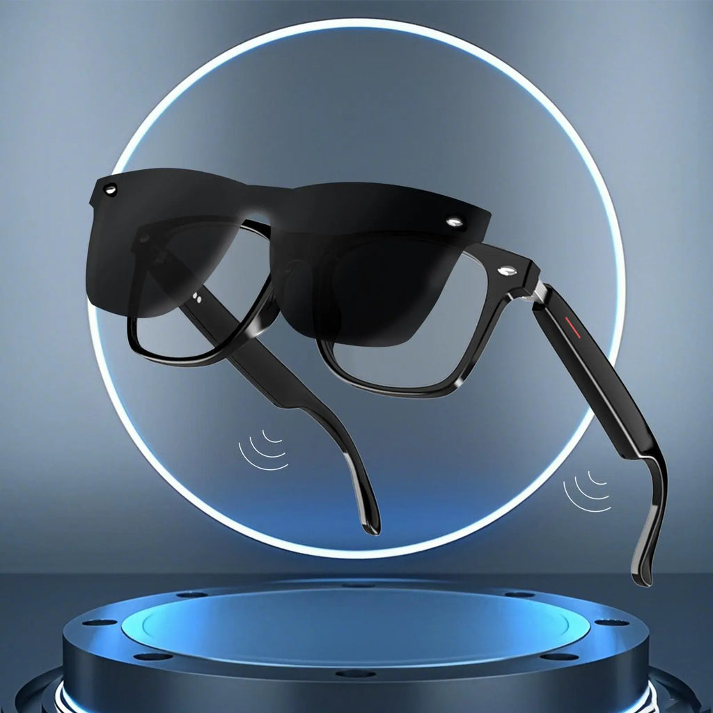 E13 Smart Glasses | Surround Stereo Hi-Fi Sound, Voice Call Answer, Music Playback, Fast Bluetooth Pairing, Large Capacity Battery & Long Battery Life, Ideal Gift for Father'S Day, Suitable for Home, Work, Commute, Travel & Outdoor Sports #Global Picks